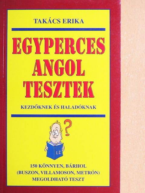 Takács Erika - Egyperces angol tesztek [antikvár]