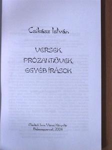 Csikász István - Versek, prózai művek, egyéb írások [antikvár]