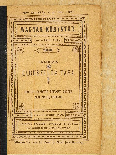 Alphonse Daudet - Franczia elbeszélők tára II. [antikvár]