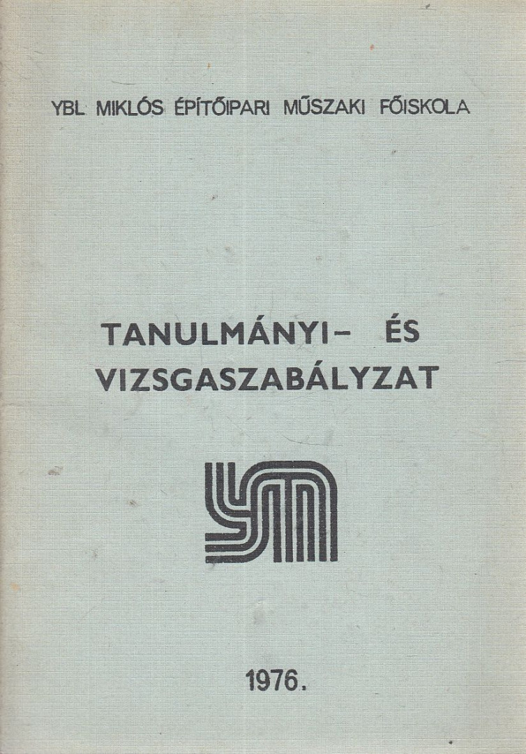Tanulmányi. és vizsgaszabályzat [antikvár]