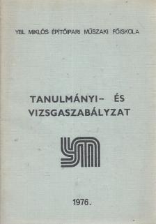 Tanulmányi. és vizsgaszabályzat [antikvár]