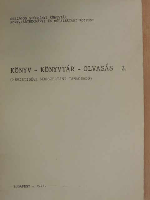 Berecz József - Könyv - Könyvtár - Olvasás 2. [antikvár]