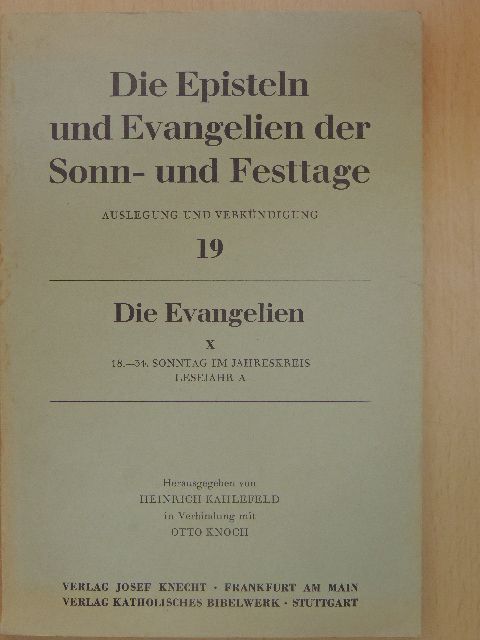 J. Blank - Die Evangelien X. (töredék) [antikvár]