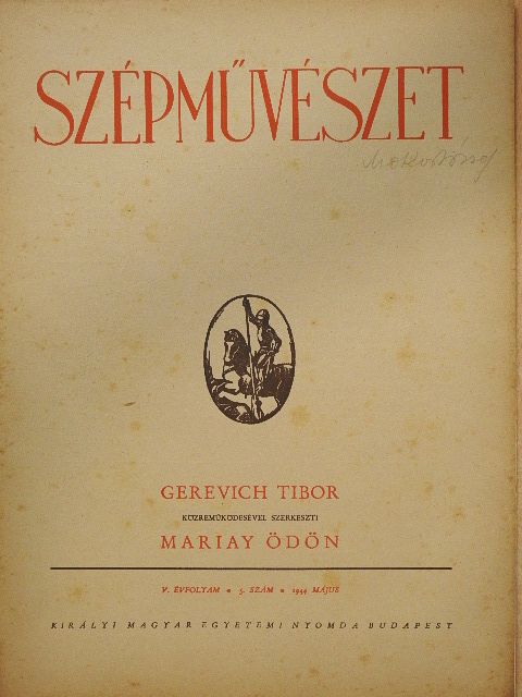 Décsei Géza - Szépművészet 1944. május [antikvár]