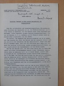 Berczik Árpád - Lessings "Nathan" in der ersten Zeitschrift für Komparatistik (dedikált példány) [antikvár]