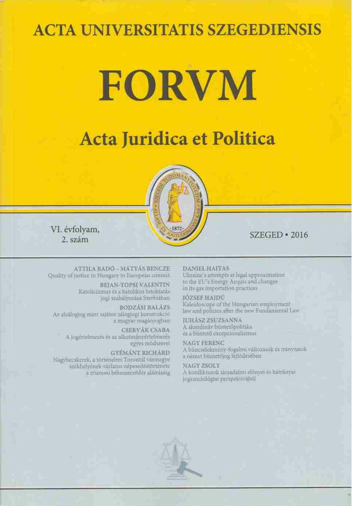 Homoki-Nagy Mária - Acta Universitatis Szegediensis VI. évfolyam 2. szám [antikvár]