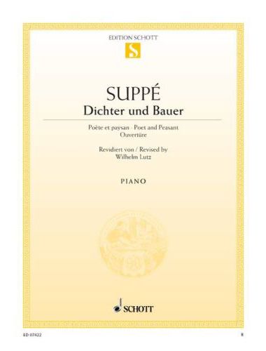 SUPPÉ,FRANZ VON - DICHTER UND BAUER OUVERTÜRE FÜR PIANO ANTIKVÁR PÉLDÁNY