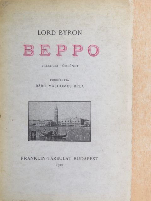 Lord Byron - Beppo [antikvár]