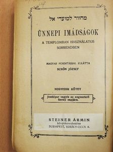 Ünnepi imádságok IV. [antikvár]