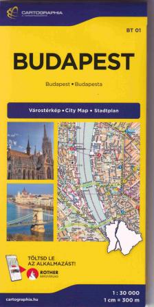 BUDAPEST VÁROSTÉRKÉP 1:30.000 (BT01)