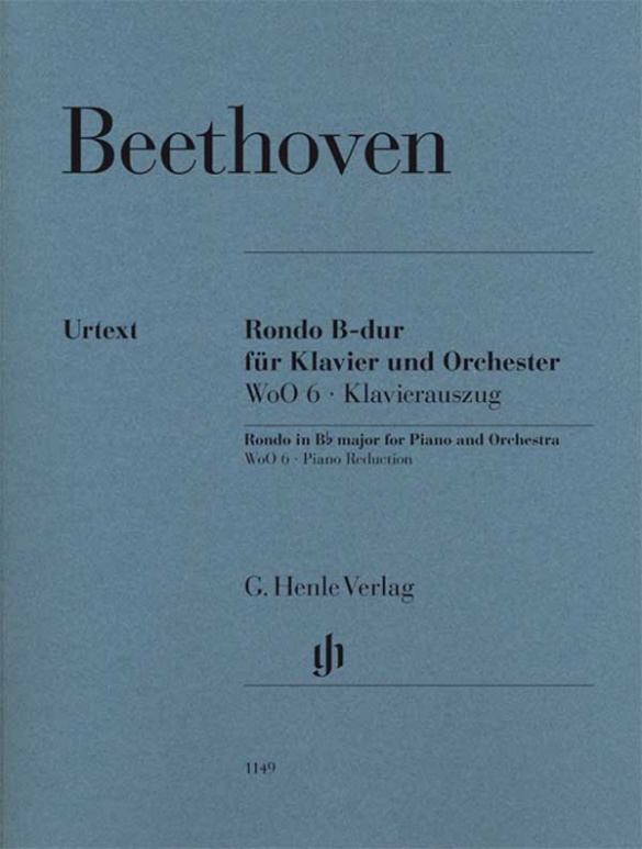 BEETHOVEN - RONDO B-DUR FÜR KLAVIER UND ORCHESTER WoO 6 KLAVIERAUSZUG