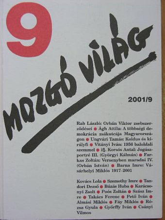 Ágh Attila - Mozgó Világ 2001. szeptember [antikvár]