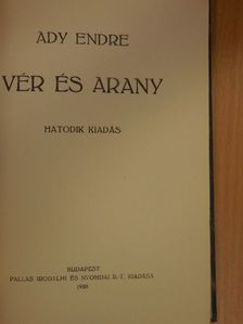 Ady Endre - Vér és arany [antikvár]