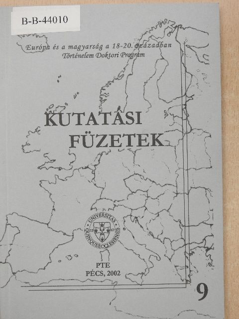 Gelencsér Ildikó - Kutatási füzetek 9. [antikvár]