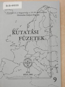 Gelencsér Ildikó - Kutatási füzetek 9. [antikvár]