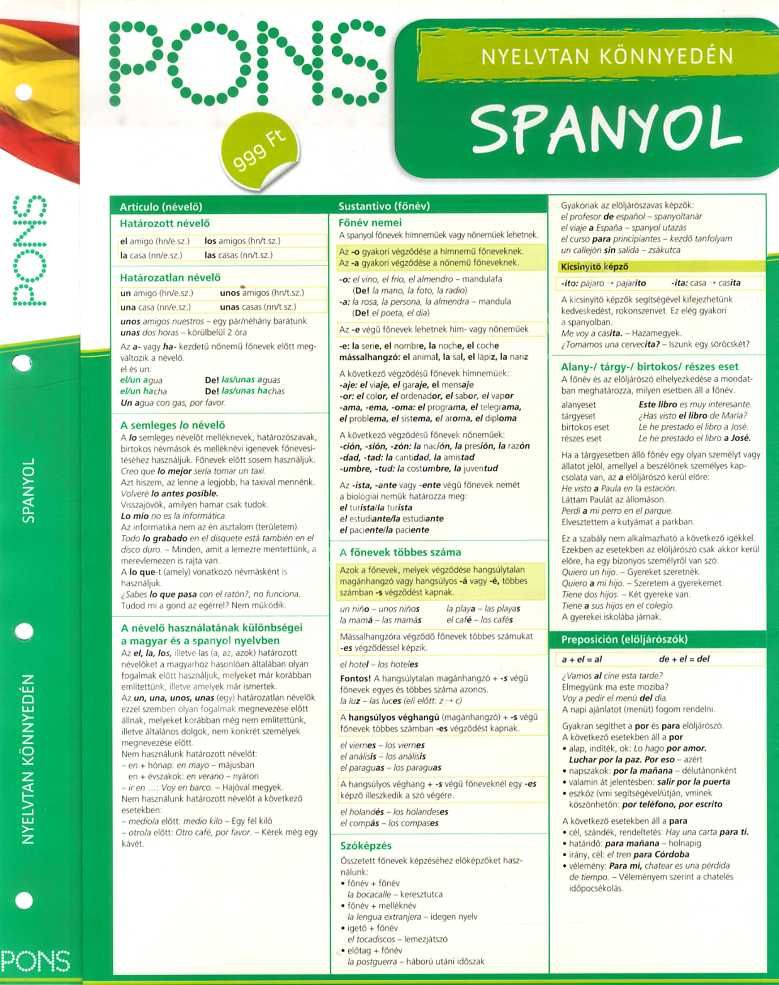 Yolanda Madarnás Acena - PONS - Igék könnyedén - Spanyol (ÚJ)