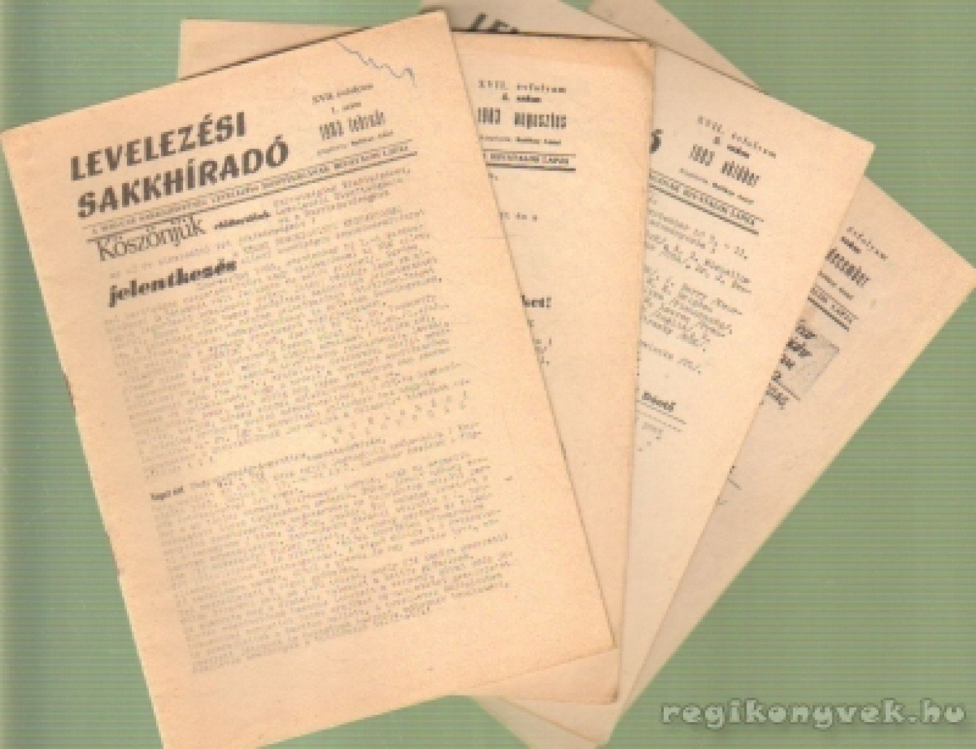 Levelezési Sakkhíradó 1983. XVII. évf. ( hiányos) [antikvár]