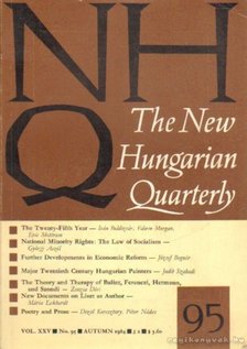 BOLDIZSÁR IVÁN - The New Hungarian Quarterly 95 - Autumn 1984 [antikvár]