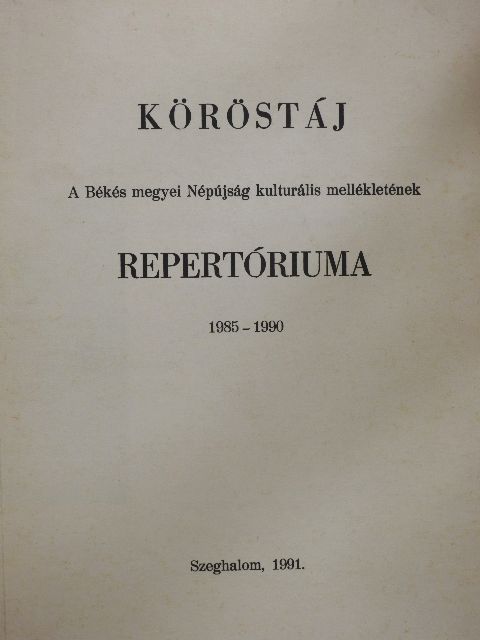 Köröstáj [antikvár]