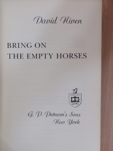 David Niven - Bring on the Empty Horses [antikvár]