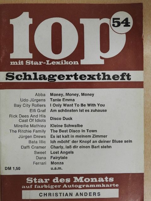 Bata Illic - Top Schlagertextheft 54 [antikvár]