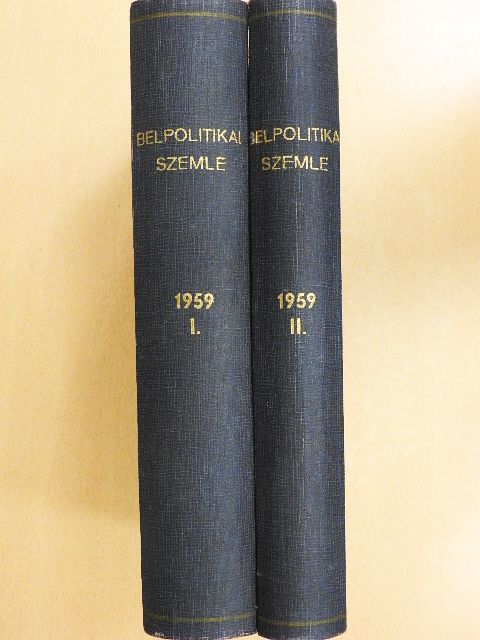 Bak István - Belpolitikai szemle 1959. január-december I-II. [antikvár]