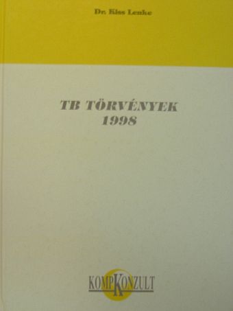 TB törvények 1998 [antikvár]