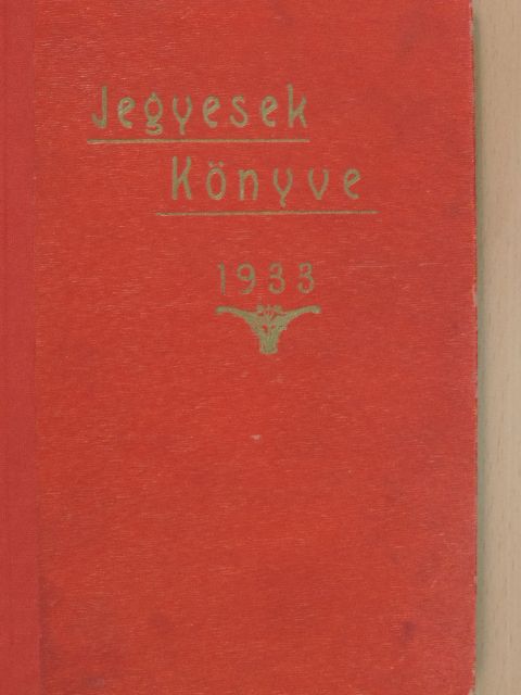 Jegyesek könyve 1933 [antikvár]
