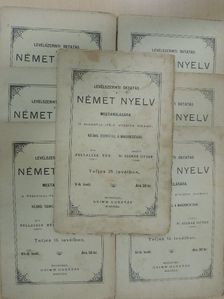 Pollacsek Mór - Levélszerinti oktatás a német nyelv megtanulására V-VIII., XII-XIV. (nem teljes) [antikvár]
