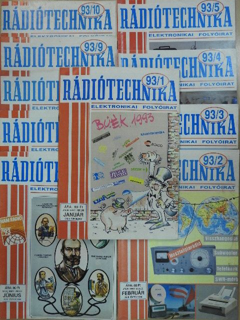 Rádiótechnika 1993. (nem teljes évfolyam) [antikvár]