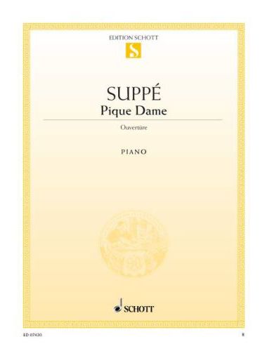 SUPPÉ,FRANZ VON - PIQUE DAME OUVERTÜRE FÜR PIANO ANTIKVÁR PÉLDÁNY