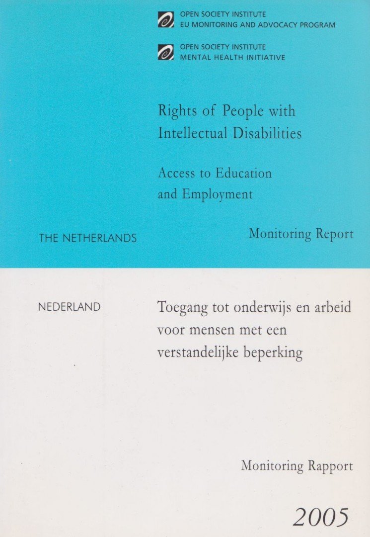Rights of People with Intellectual Disabilities - The Netherlands [antikvár]