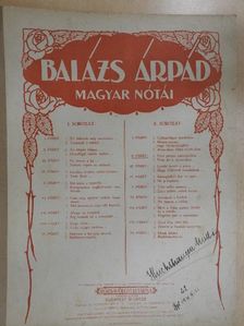 Balázs Árpád - Balázs Árpád magyar nótái II/II. [antikvár]