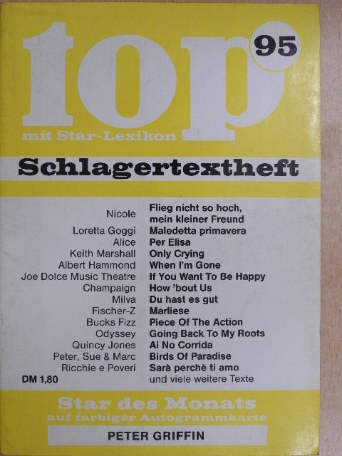 Albert Hammond - Top Schlagertextheft 95 [antikvár]