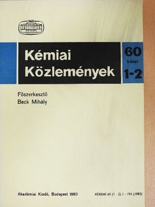 Alberte Pullman - Kémiai Közlemények 1983/1-2. [antikvár]