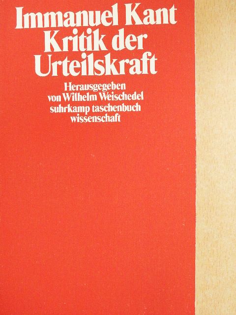 Immanuel Kant - Kritik der Urteilskraft [antikvár]