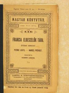 Marcel Prévost - Francia elbeszélők tára V. [antikvár]