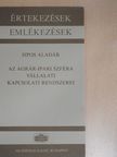 Sipos Aladár - Az agrár-ipari szféra vállalati kapcsolati rendszerei [antikvár]