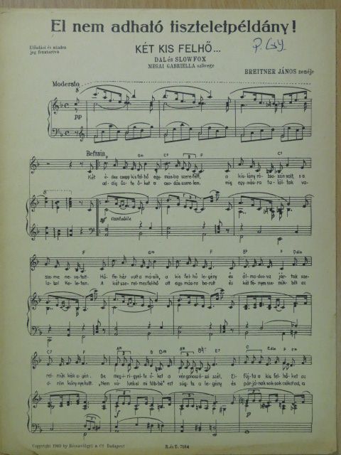Breitner János - Két kis felhő... [antikvár]