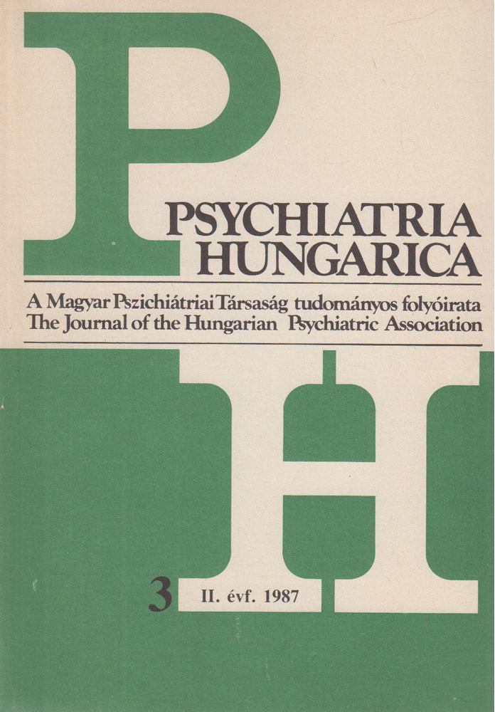 Dr. Szilárd János, Dr. Buda Béla - Psychiatria Hungarica 1987/3. [antikvár]