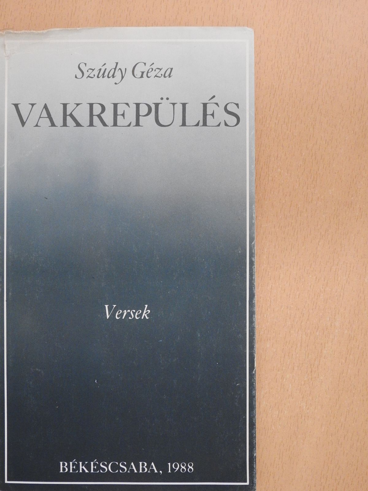 Szúdy Géza - Vakrepülés (dedikált példány) [antikvár]