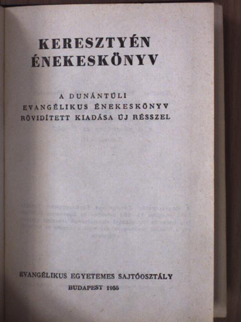 Keresztyén énekeskönyv [antikvár]