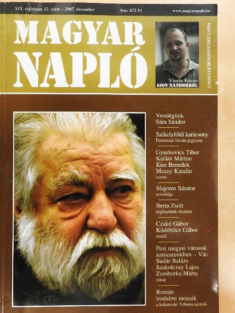Berta Zsolt - Magyar Napló 2007. december [antikvár]