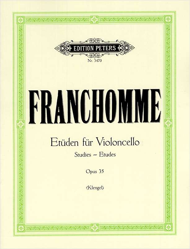 FRANCHOMME - ETÜDEN FÜR VIOLONCELLO OP.35 (KLENGEL)