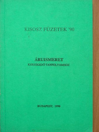 Áruismeret [antikvár]