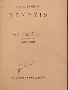 Daniel Lesueur - Nemezis [antikvár]