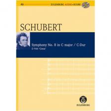 Franz Schubert - SYMPHONY NO.8 IN C MAJOR D 944 "GREAT", POCKET SCORE + CD (ROGER FISKE)