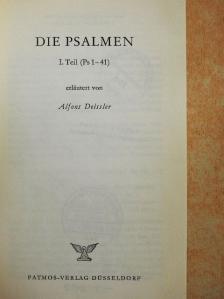Die Psalmen I. [antikvár]