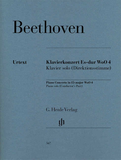 BEETHOVEN - KLALVIERKONZERT ES-DUR WoO4 KLAVIER SOLO (DIREKTIONSSTIMME)