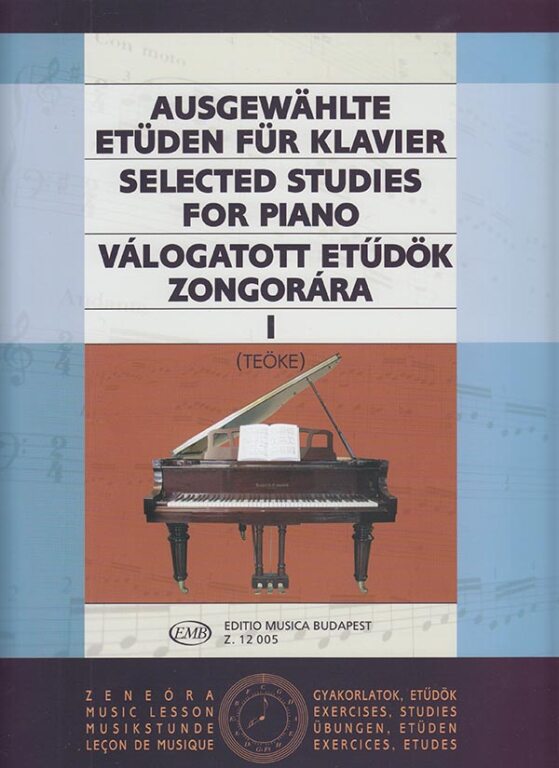 VÁLOGATOTT ETŰDÖK ZONGORÁRA I (TEÖKE)